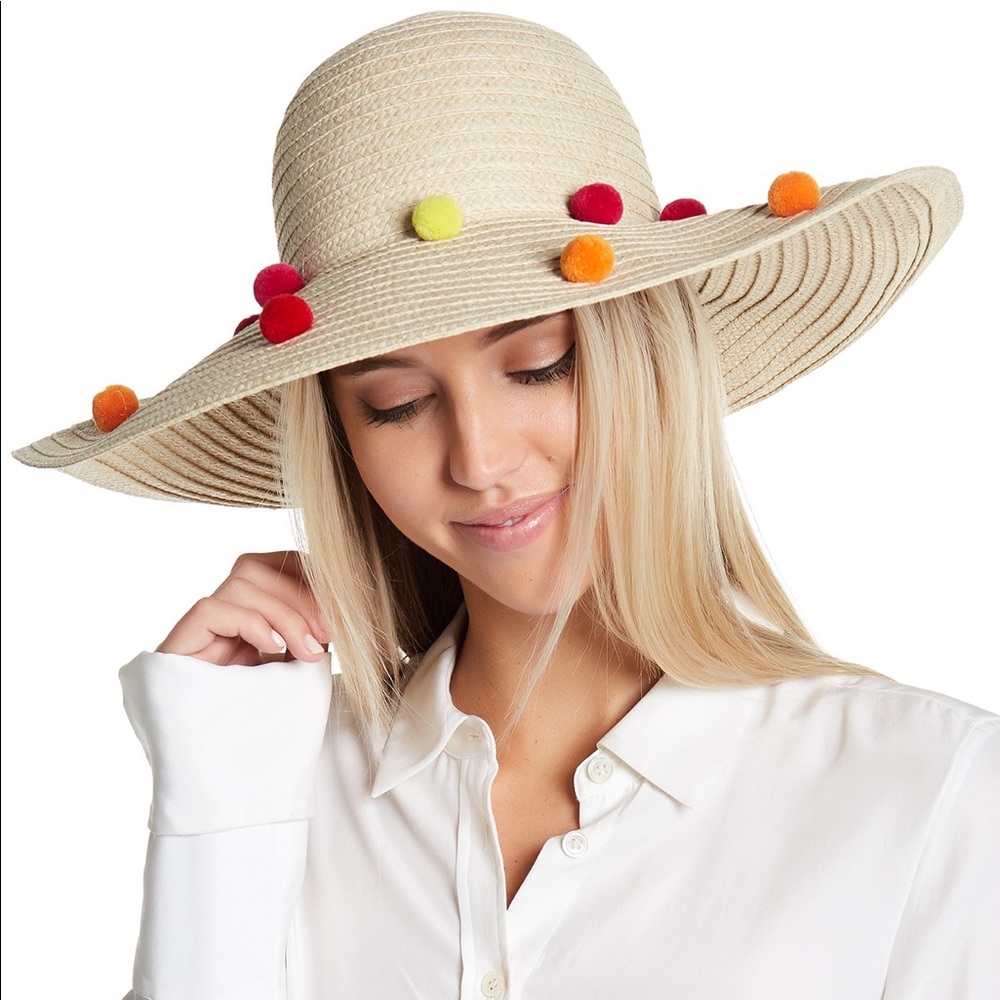 Funfetti Pom-Pom Floppy Hat BCBGeneration
